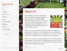 Tablet Screenshot of harvesthillfarmvt.com